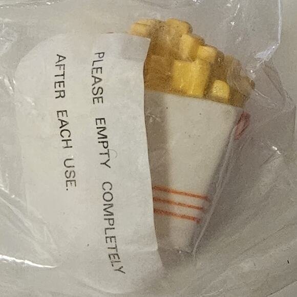 1990 Hardee French Fries Rubber Water Squirter New in Package - Picture 2 of 2
